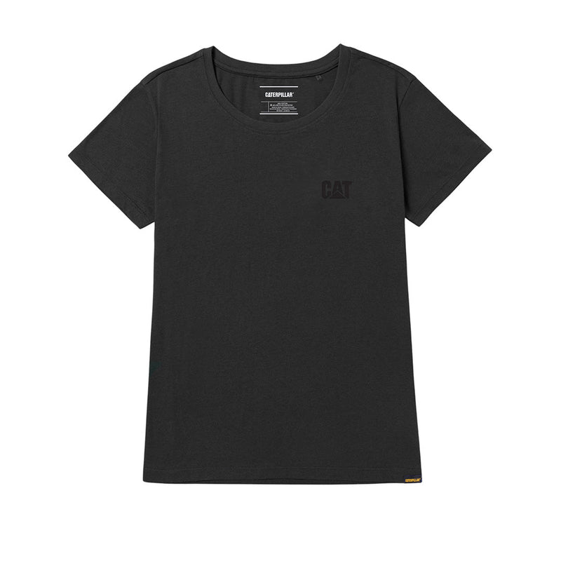 Camiseta Cat Logo para mujer color negro