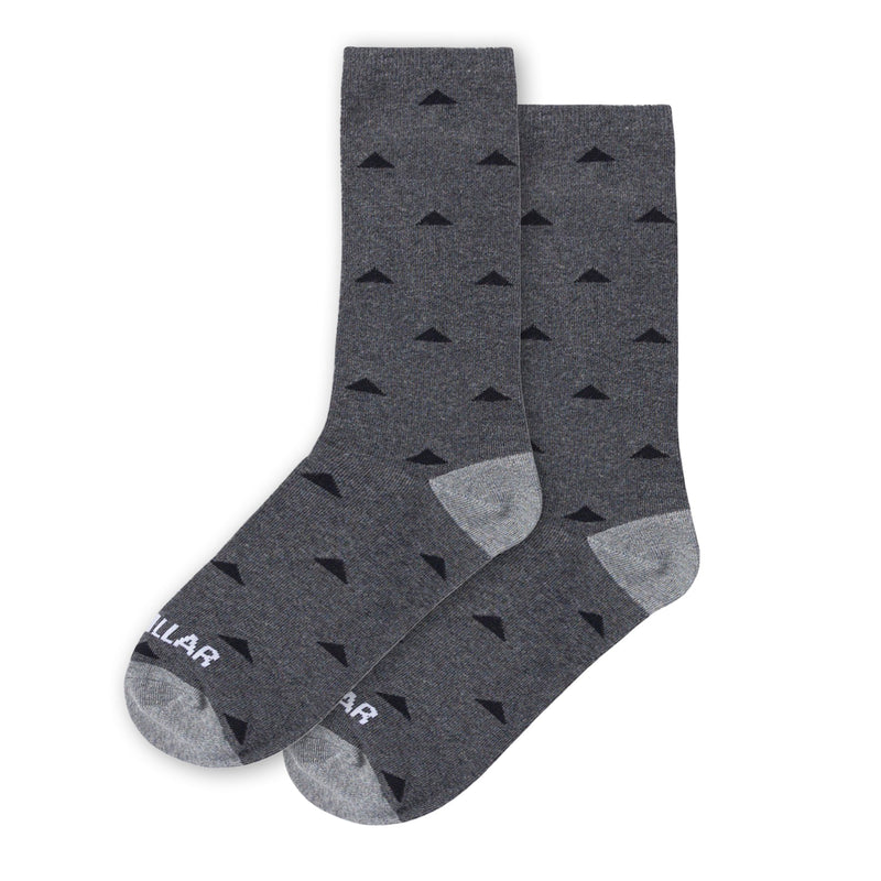 Calcetines Aop Triangle unisex color gris