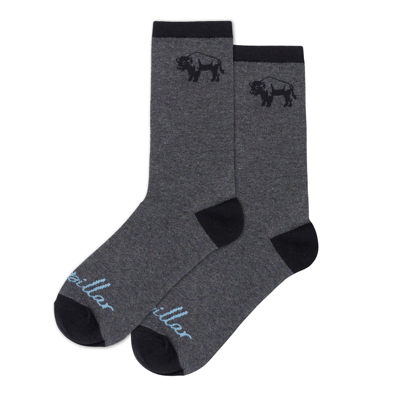 Calcetines Aop Bison unisex color gris