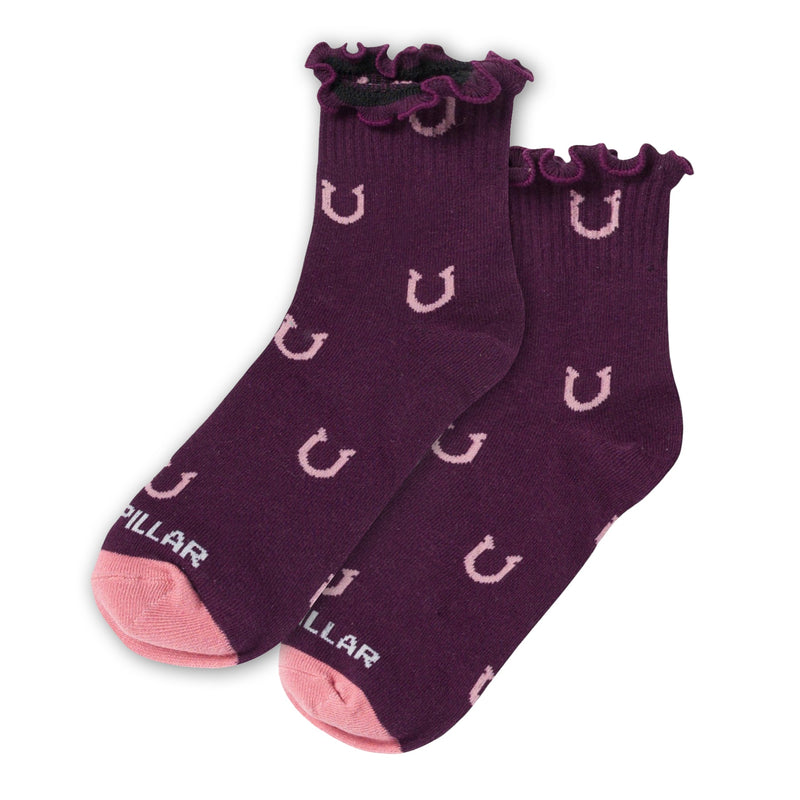 Punteras Ruffle para mujer color morado