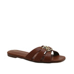 Sandalias flats Dari para mujer color tan