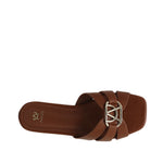 Sandalias flats Dari para mujer color tan