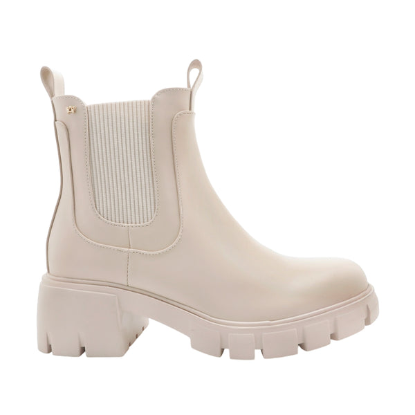 Botas de tacón Lula para mujer color hueso