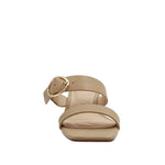 Sandalias de tacón Romina para mujer color camel