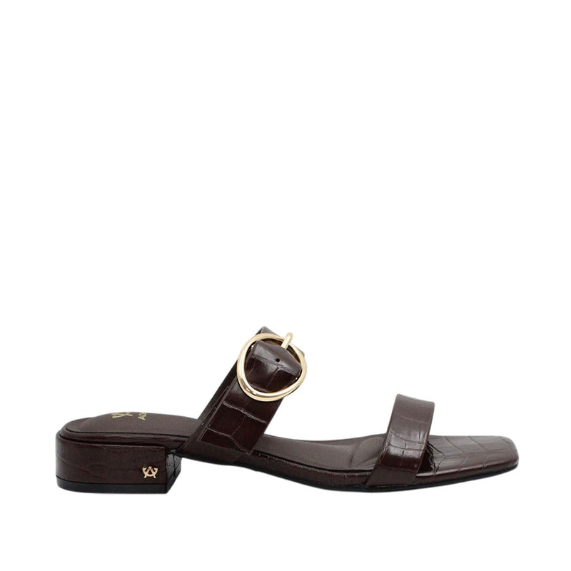 Sandalias de tacón Romina para mujer color café