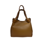 Cartera satchel Octavia para mujer color tan