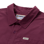 Camisa Poplin para hombre color vino