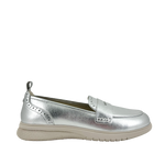 Mocasines Jolie para mujer color plateado