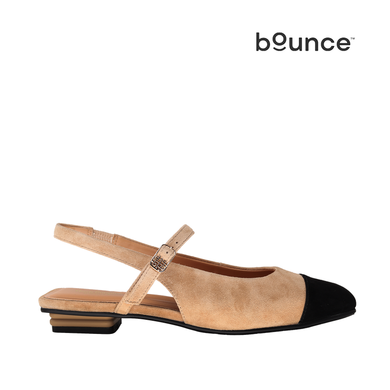 Ballerinas slingback Eliza para mujer color beige